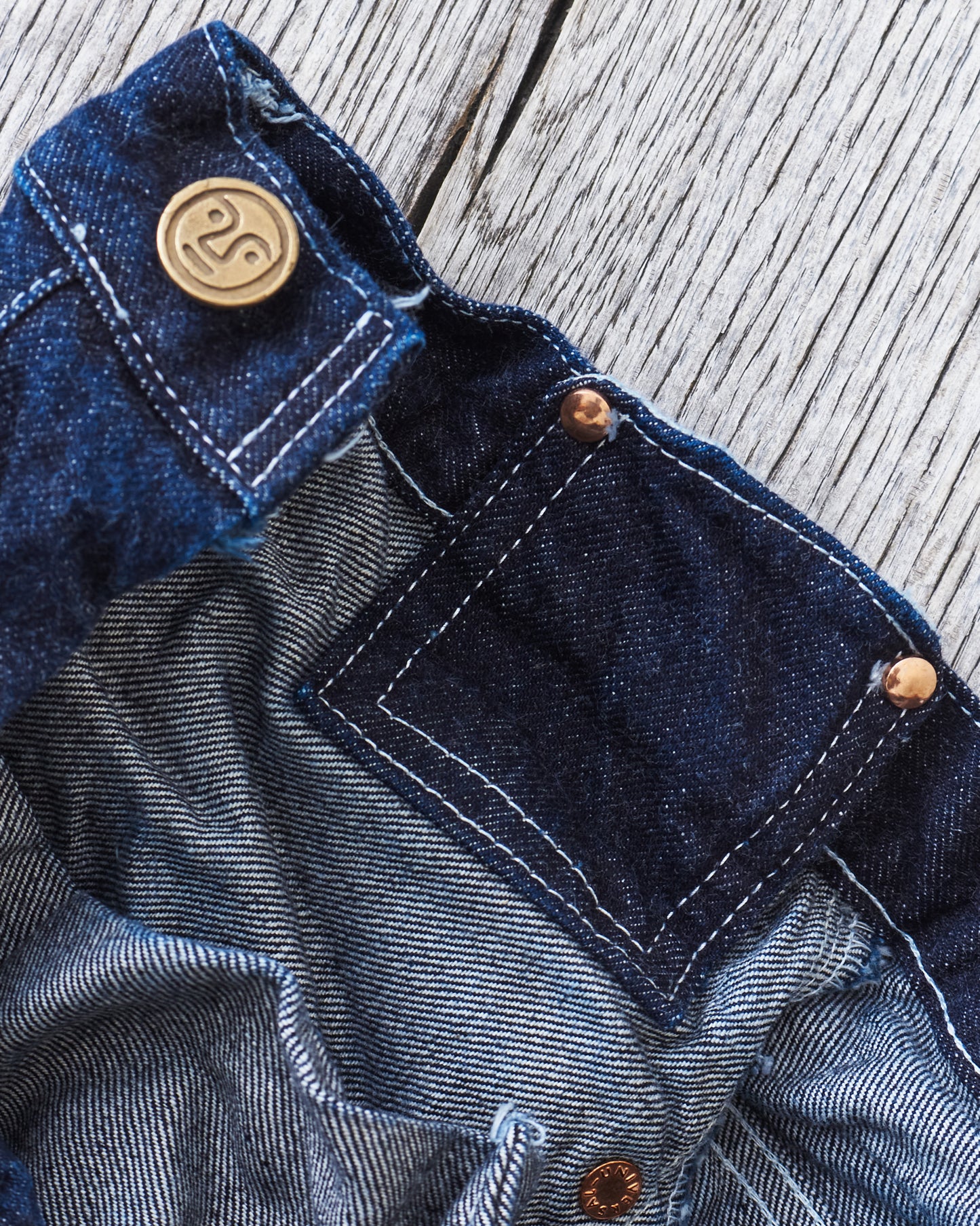 Tender Type 136 Oxford Jeans 16 oz Rinsed Selvage Denim