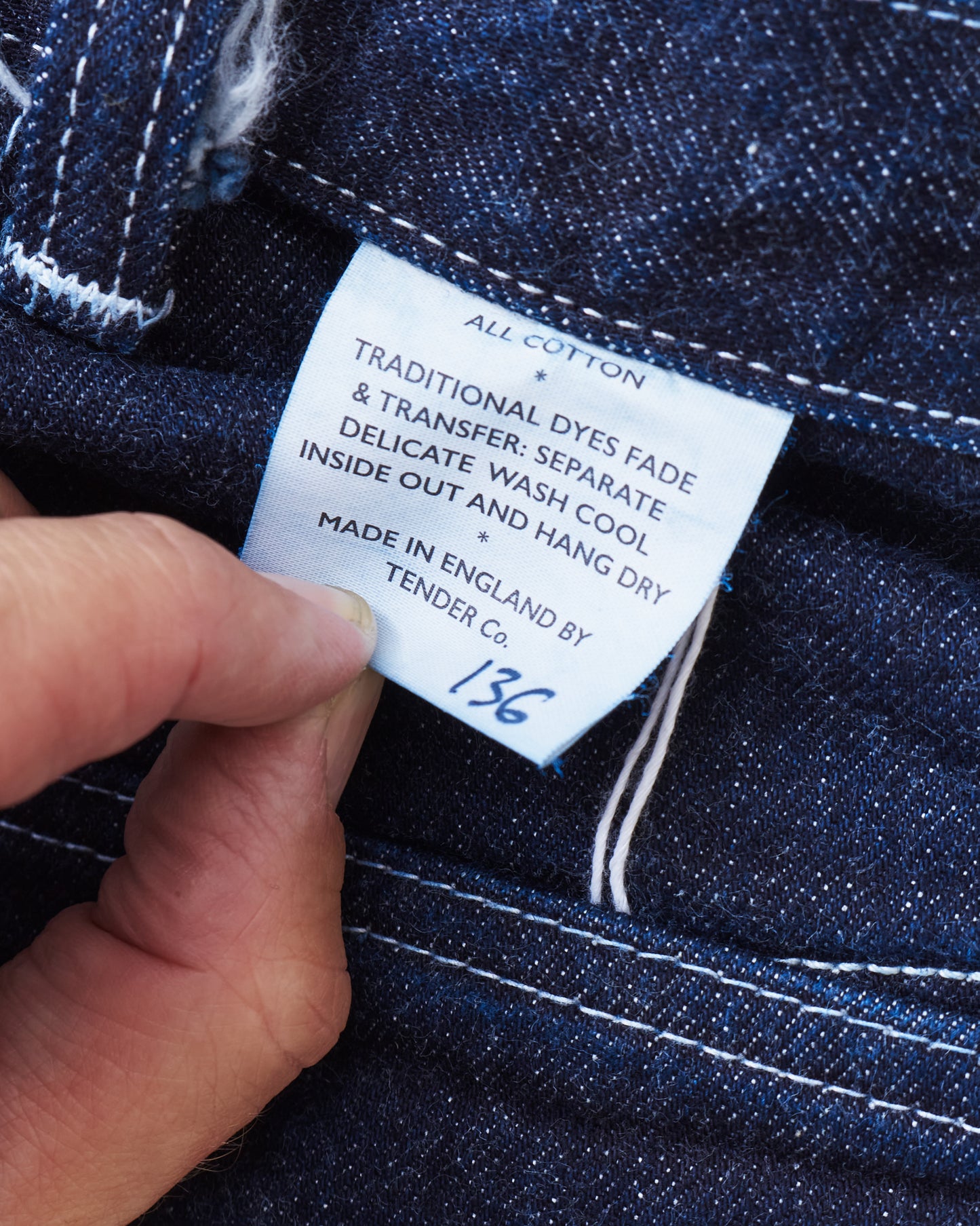 Tender Type 136 Oxford Jeans 16 oz Rinsed Selvage Denim