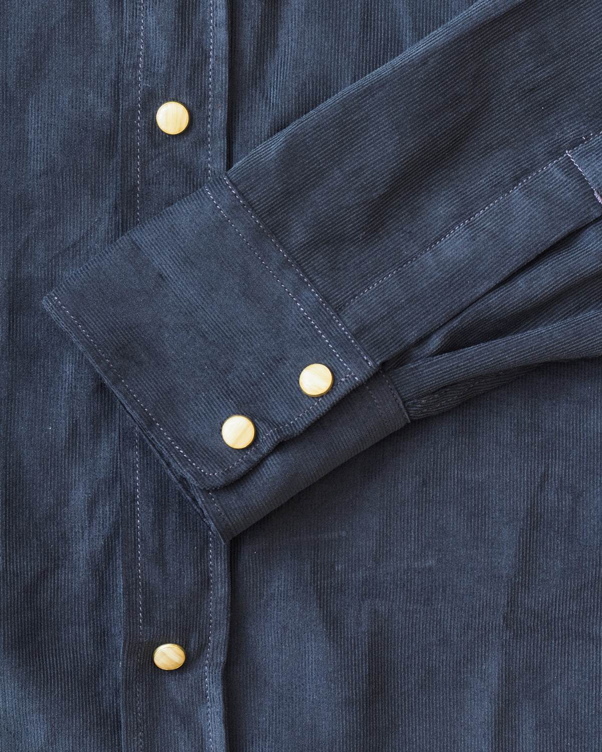 Indigofera Sideras Corduroy Shirt Petrol