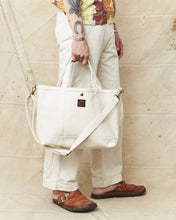 Sailor Moku Products Lot No. SM02849 Hilo Railroad Company White Canvas Tote Bag