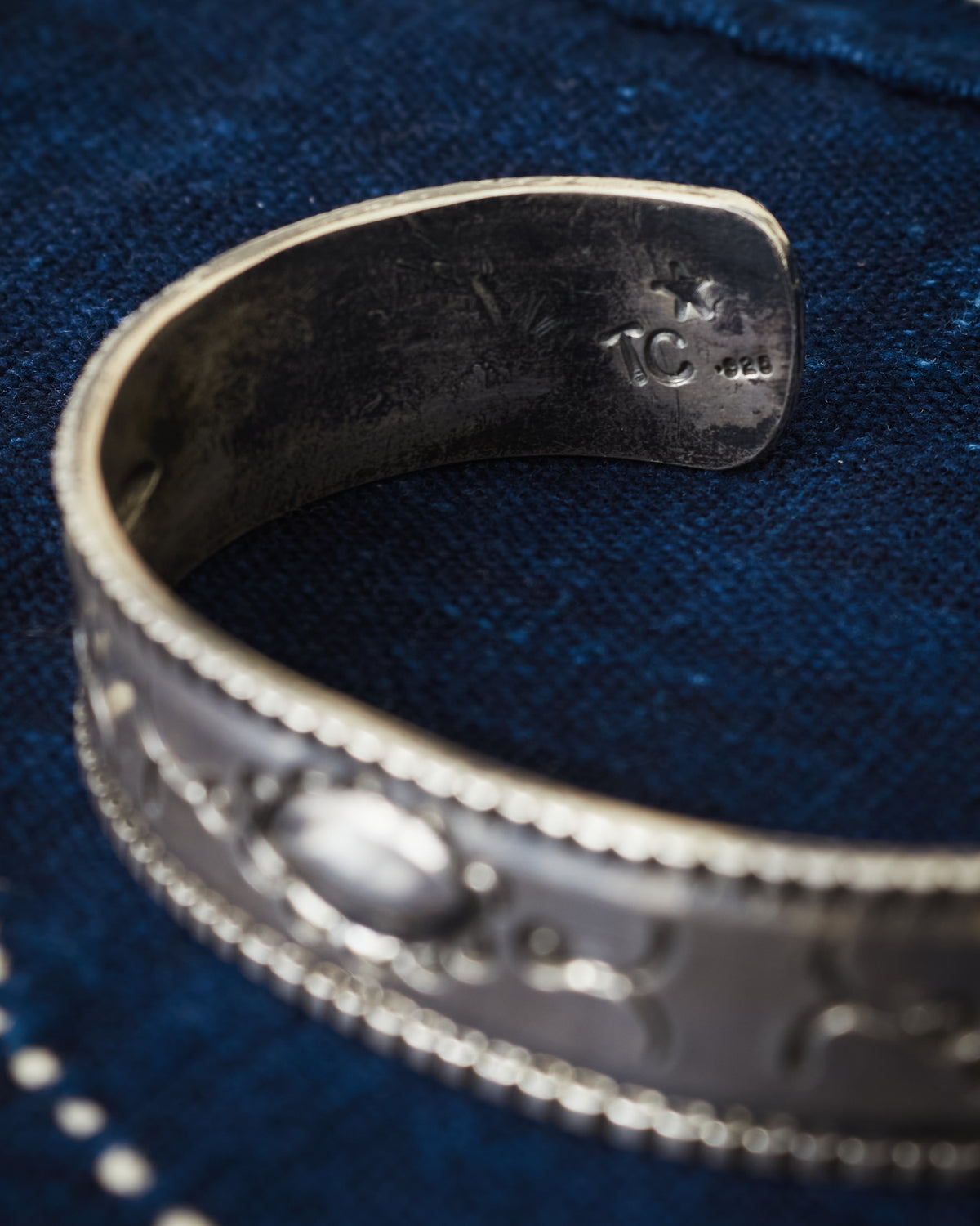 Tenable Crafts Silver Repousse Bracelet #205