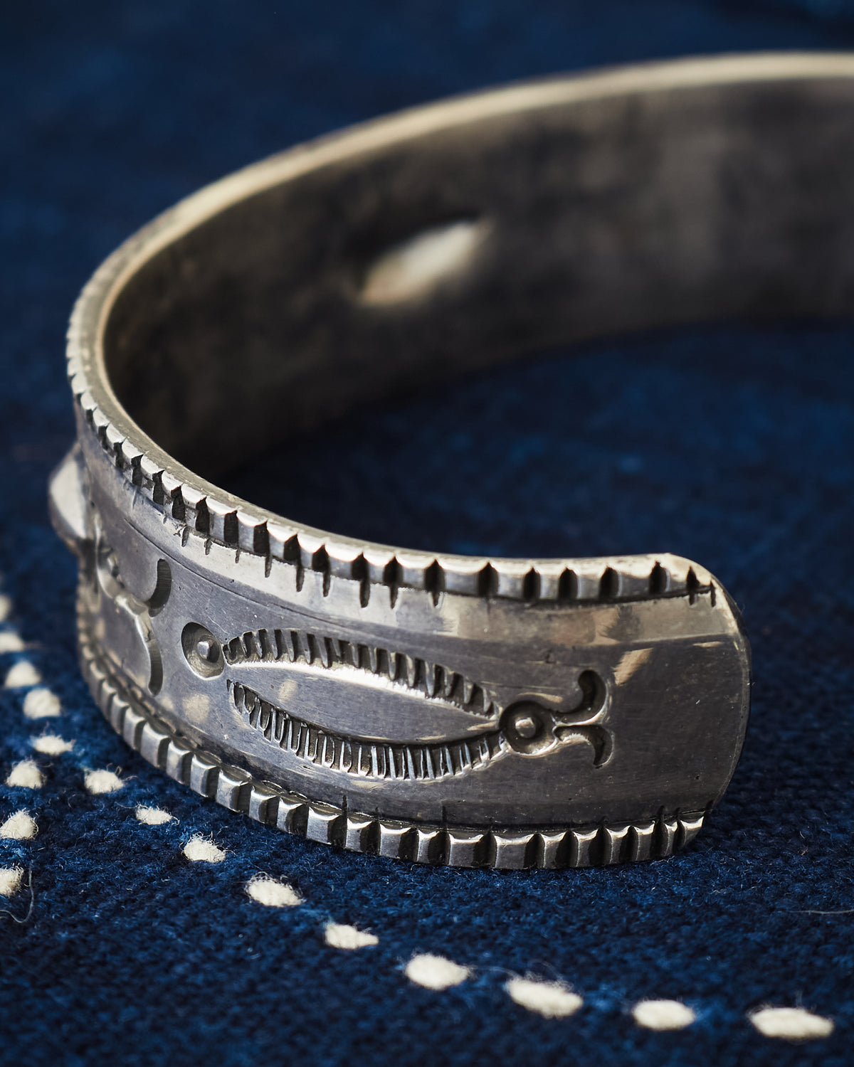 Tenable Crafts Silver Repousse Bracelet #205