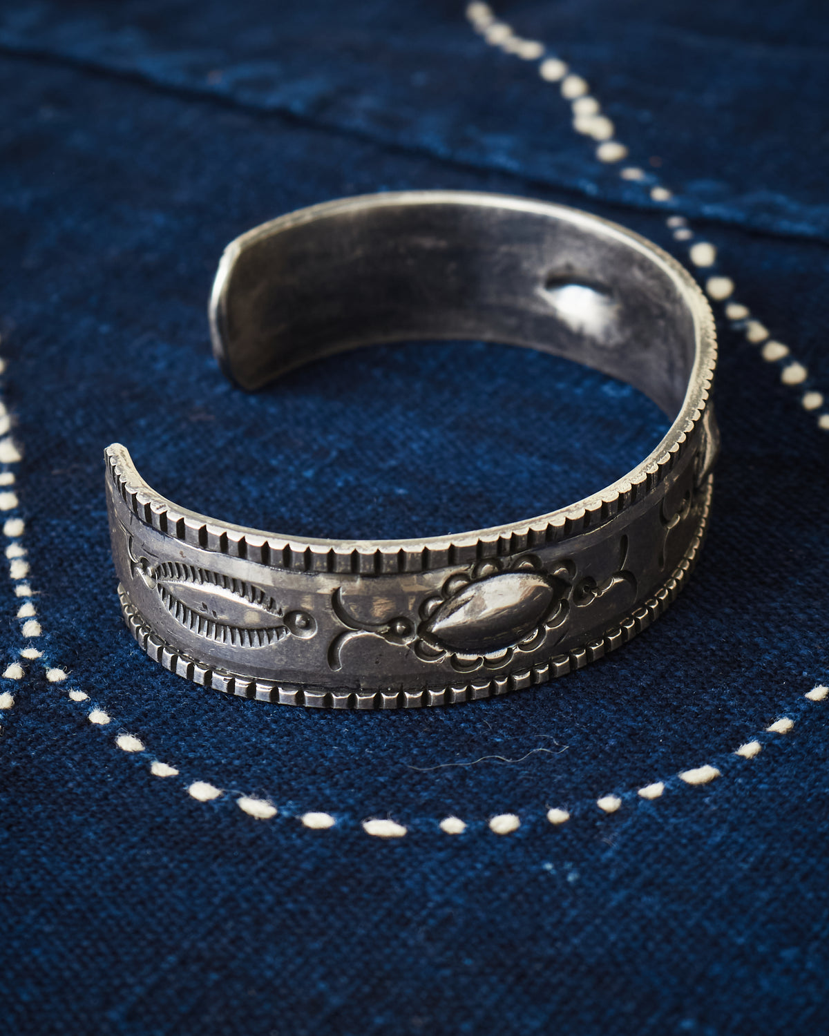 Tenable Crafts Silver Repousse Bracelet #205