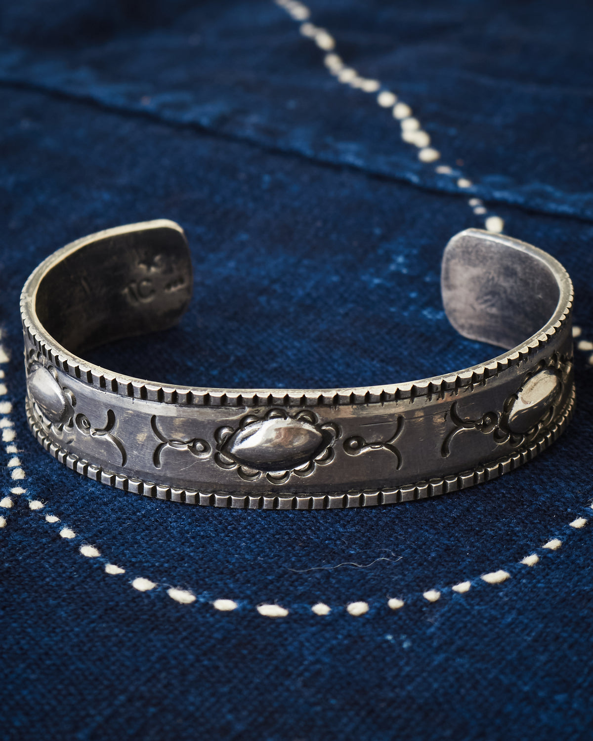 Tenable Crafts Silver Repousse Bracelet #205