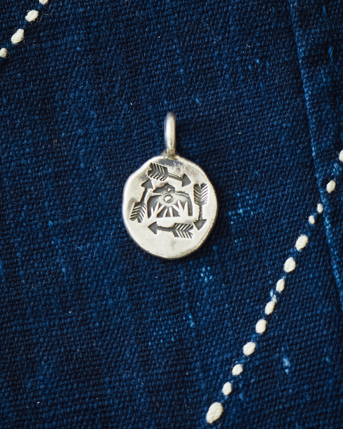 Tenable Crafts Silver Thunderbird & Arrows Pendant # 203