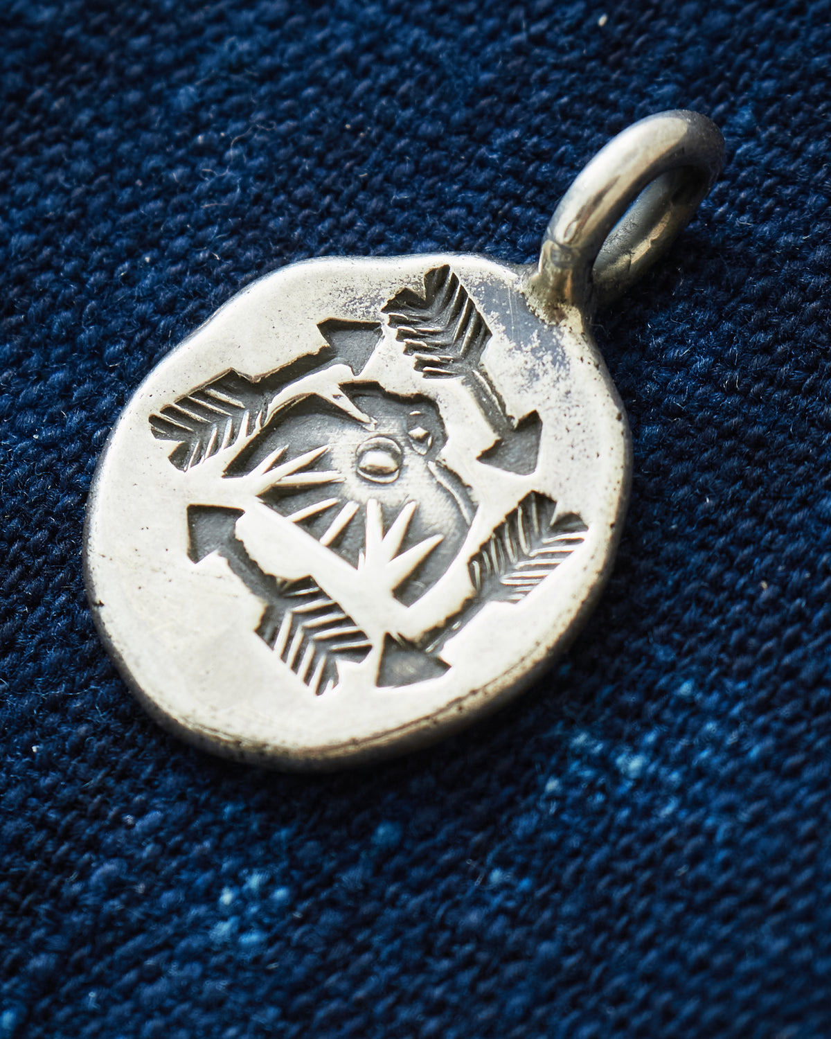 Tenable Crafts Silver Thunderbird & Arrows Pendant # 203
