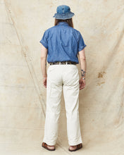 Sugar Cane & Co. Short Sleeve Blue Chambray Work Shirt SC37941