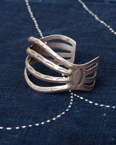 Vintage Navajo Silver Bracelet no. 4