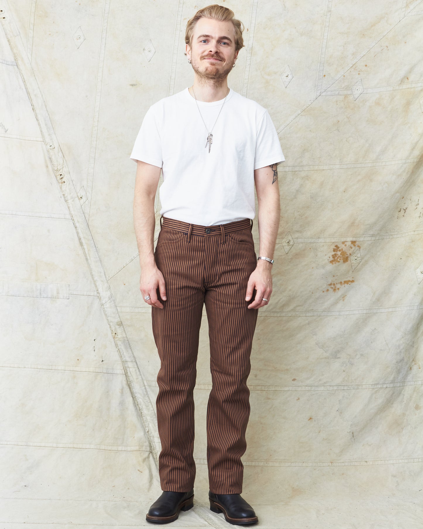 Indigofera Swearengen Pants Groot / Indigo Stripe