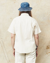 Sugar Cane & Co. Short Sleeve White Chambray Work Shirt SC37942