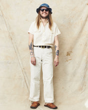 Sugar Cane & Co. Short Sleeve White Chambray Work Shirt SC37942