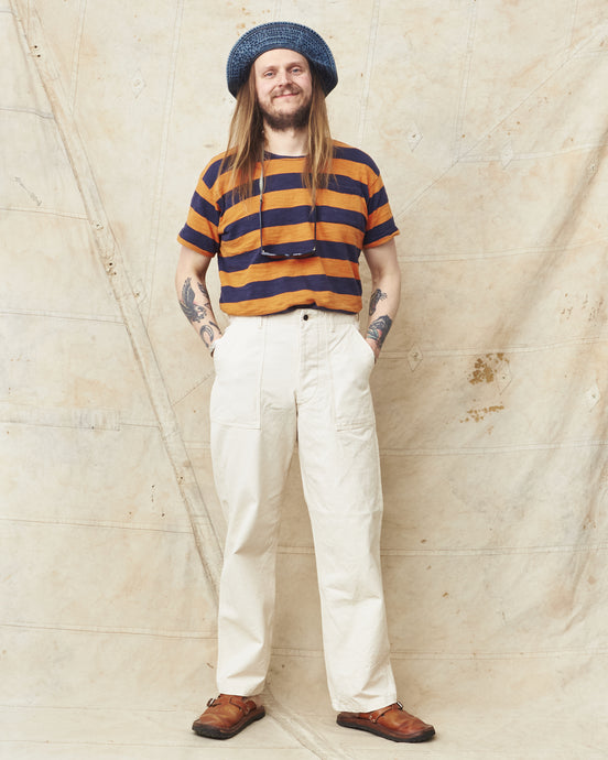 Sailor Moku Products Lot No. SM42524 10oz. White Cotton Duck Work Pants