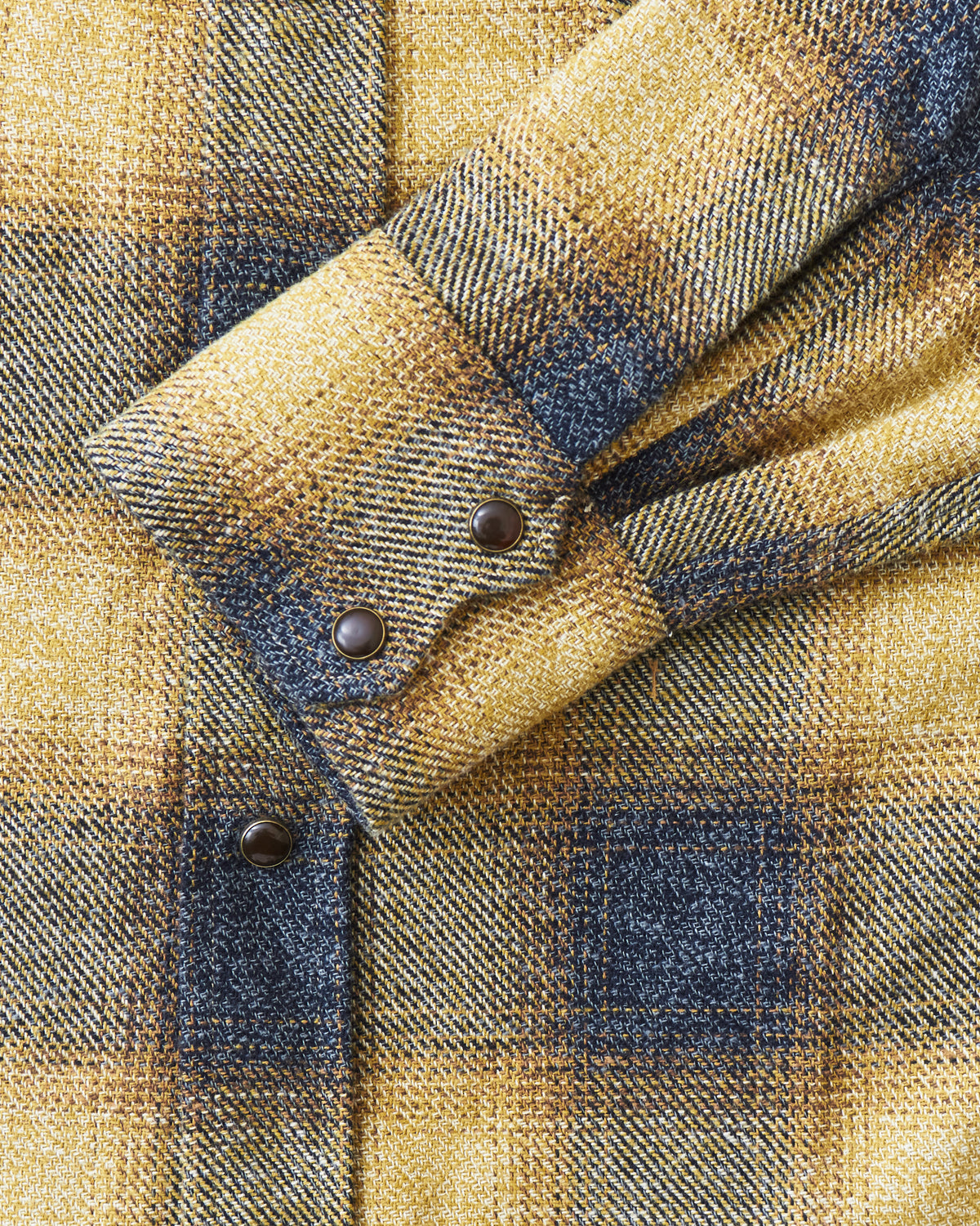 Indigofera Dollard Shirt Brushed Shadow Check Charcoal / Gold