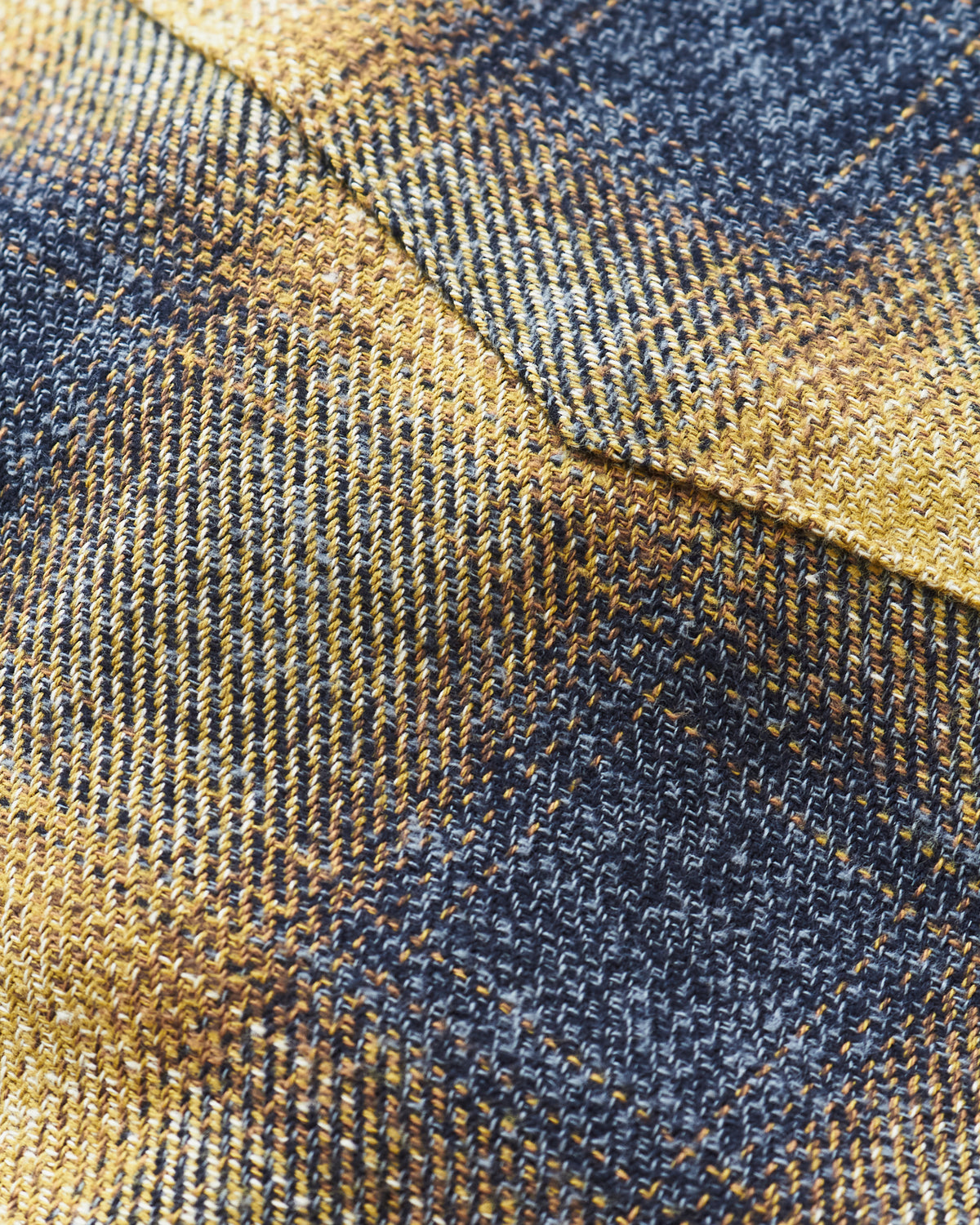 Indigofera Dollard Shirt Brushed Shadow Check Charcoal / Gold