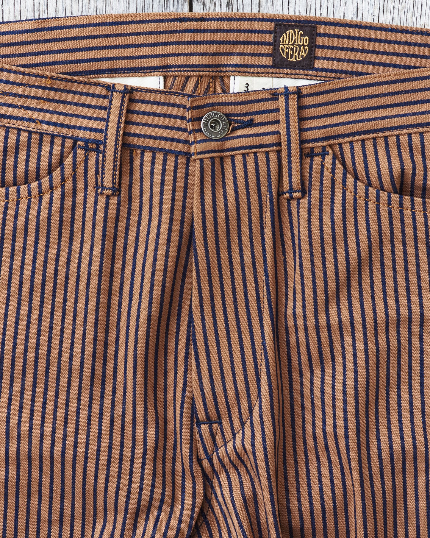 Indigofera Swearengen Pants Groot / Indigo Stripe