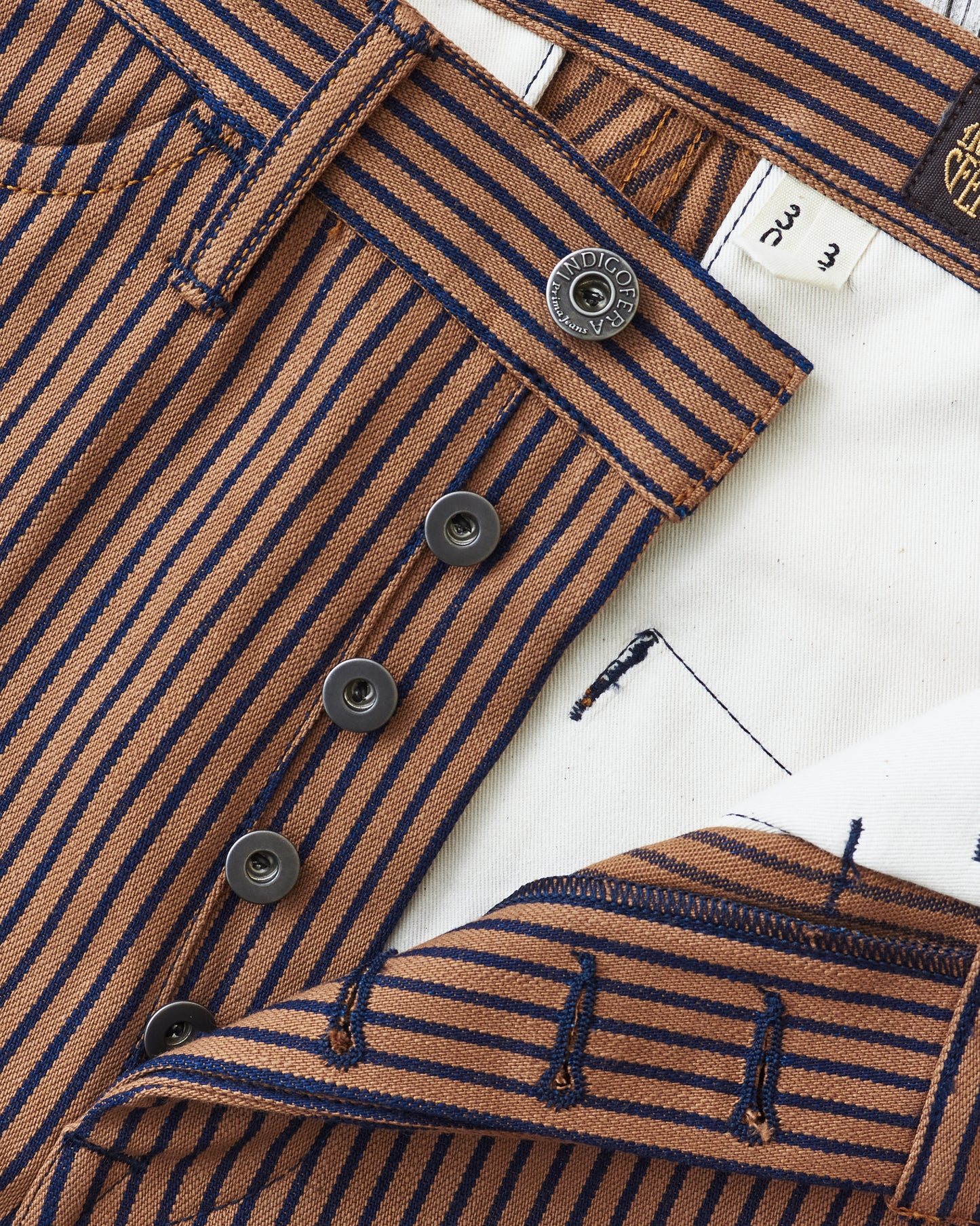 Indigofera Swearengen Pants Groot / Indigo Stripe