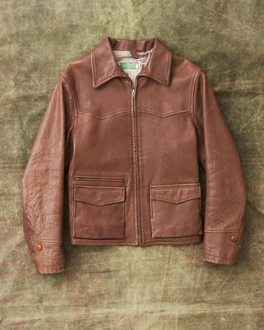 Second Hand Levi's Vintage Clothing Leather Jacket Size S