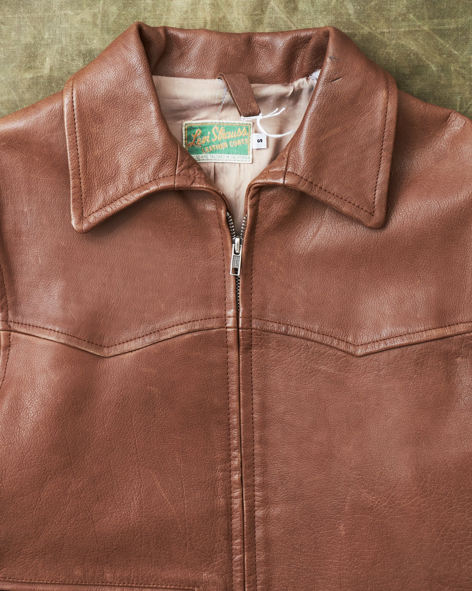 Second Hand Levi's Vintage Clothing Leather Jacket Size S – Second