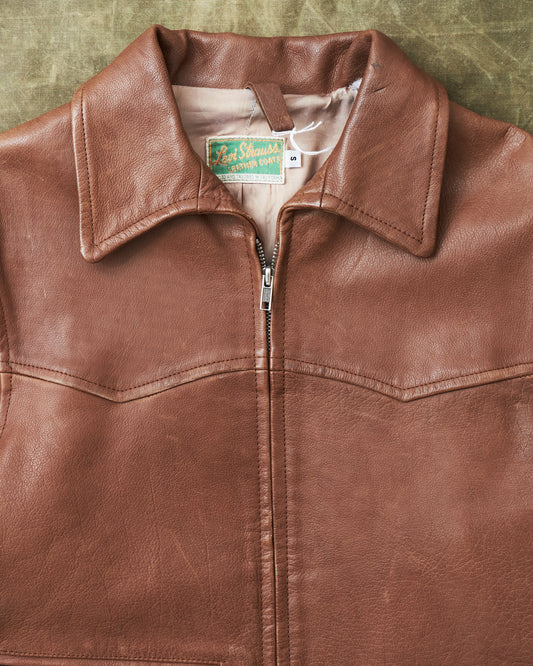 Second Hand Levi's Vintage Clothing Leather Jacket Size S