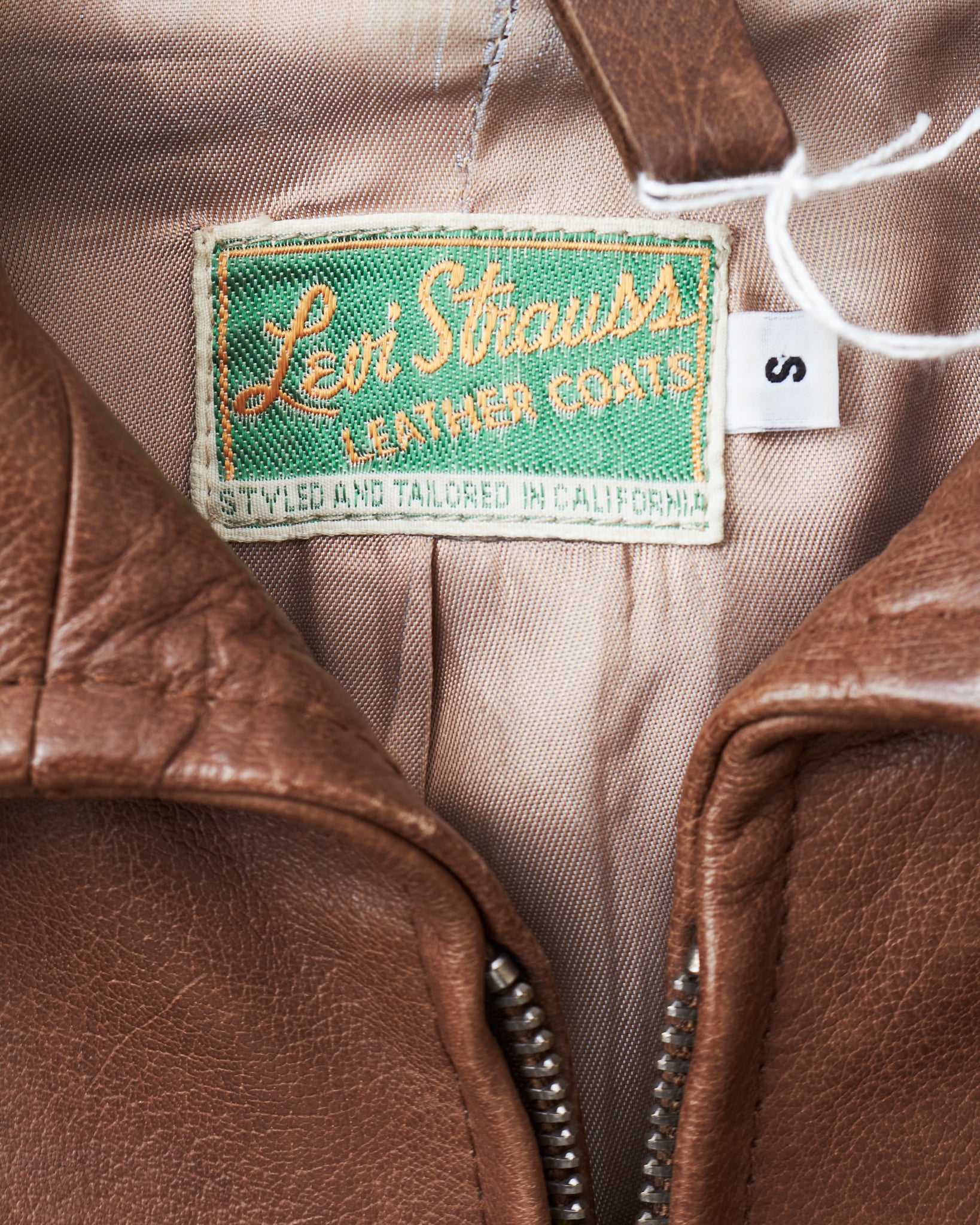 Second Hand Levi's Vintage Clothing Leather Jacket Size S – Second