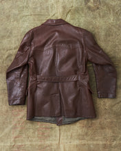 Vintage Swedish Goatskin Leather Coat Size L