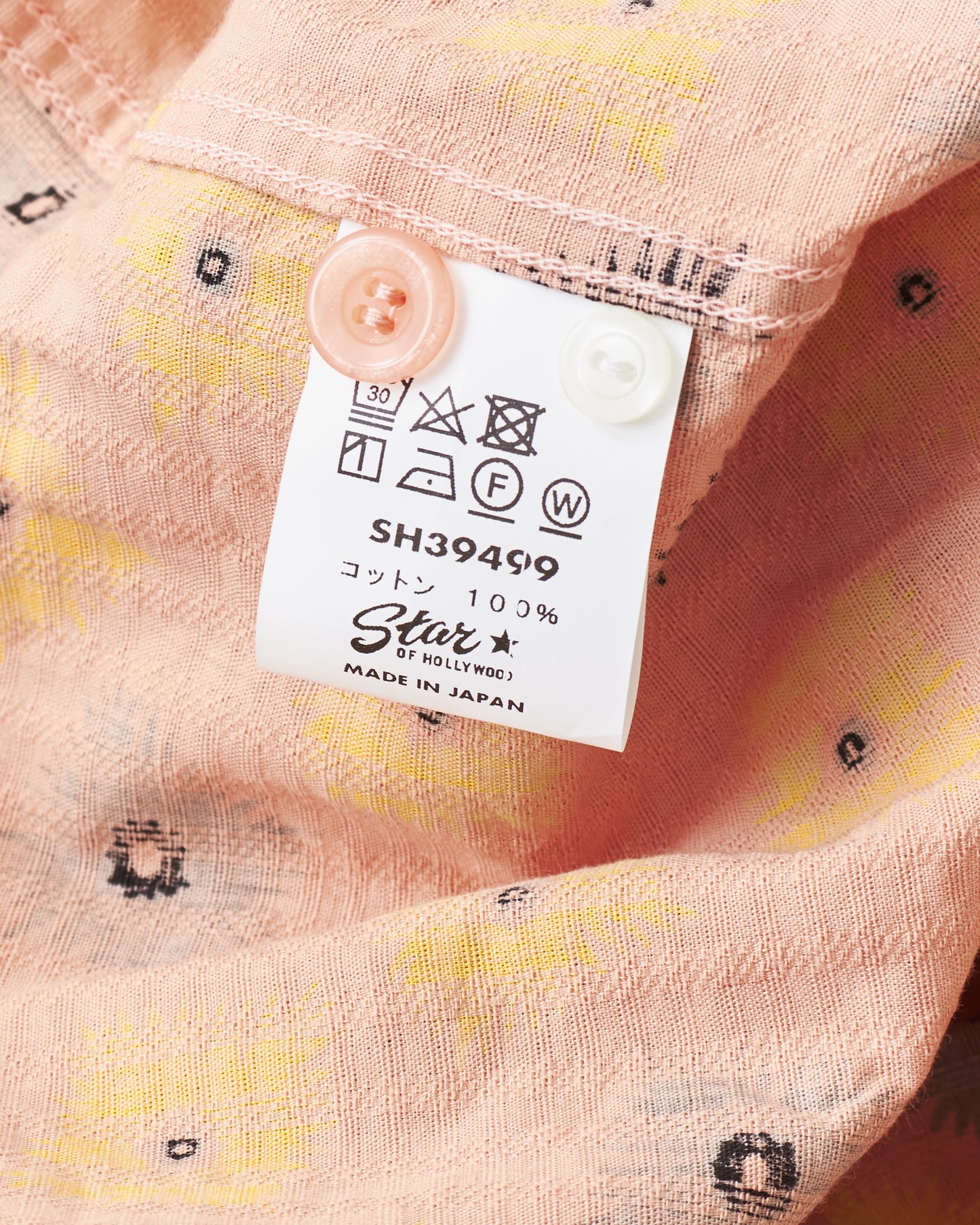 Star of Hollywood  SH39499 Dobby Cotton Open Shirt “Explosion” Pink