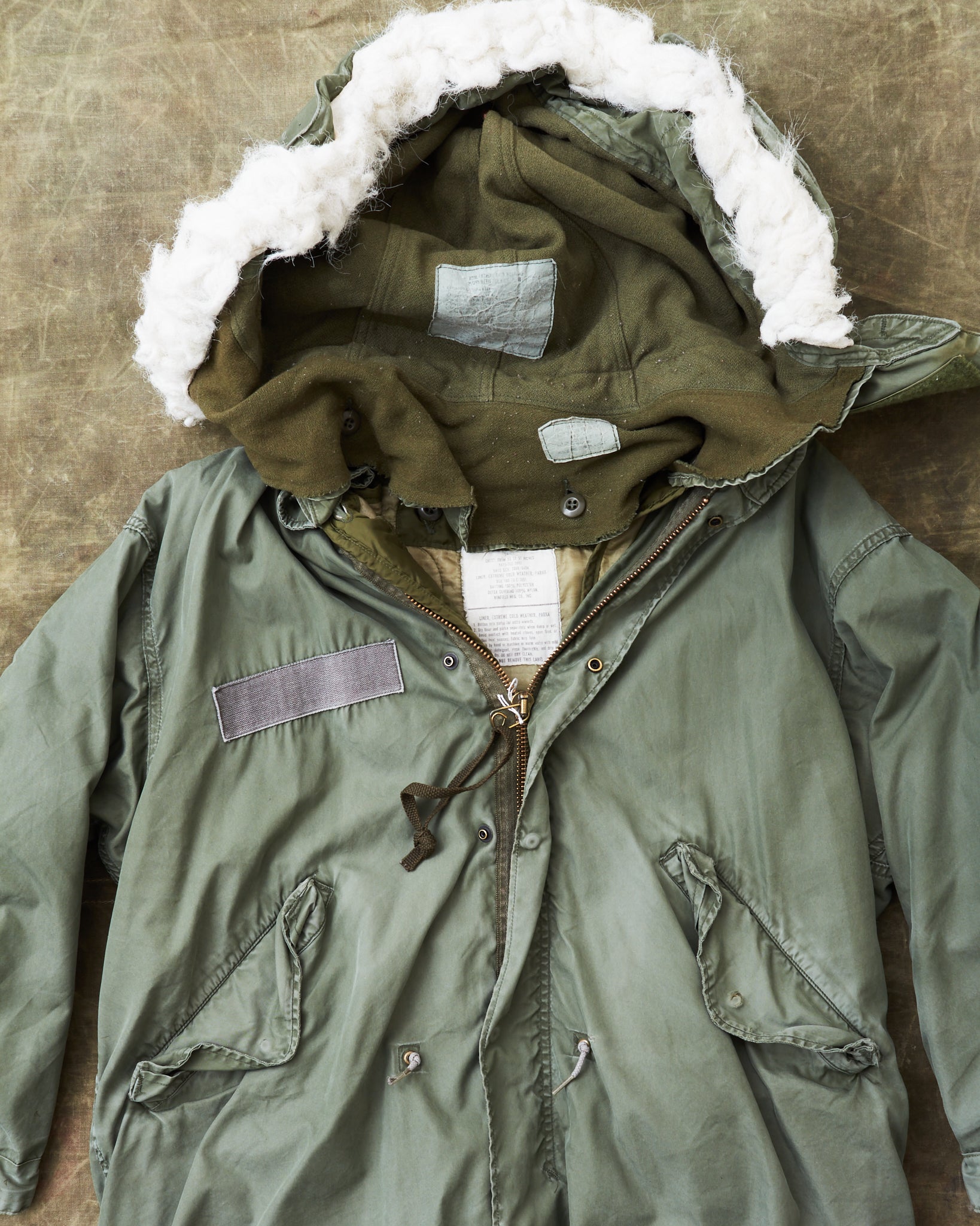 ☆hiroshi ☆80s M-65 fish tail parker Vintage Original M-65 Fish Tail Parka With Liner Size S – Second