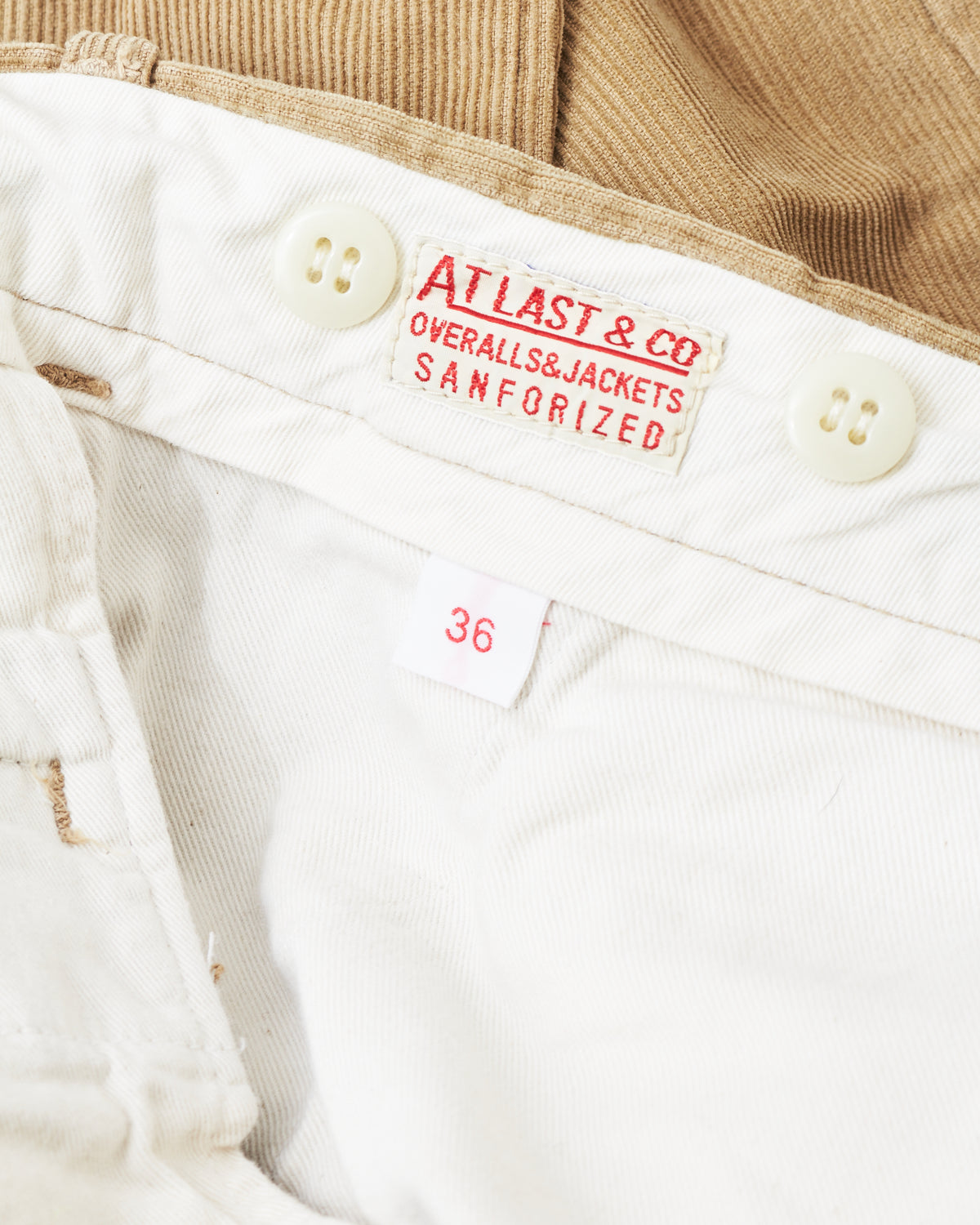 Second Hand At Last & Co. Corduroy Pants Khaki Size 36