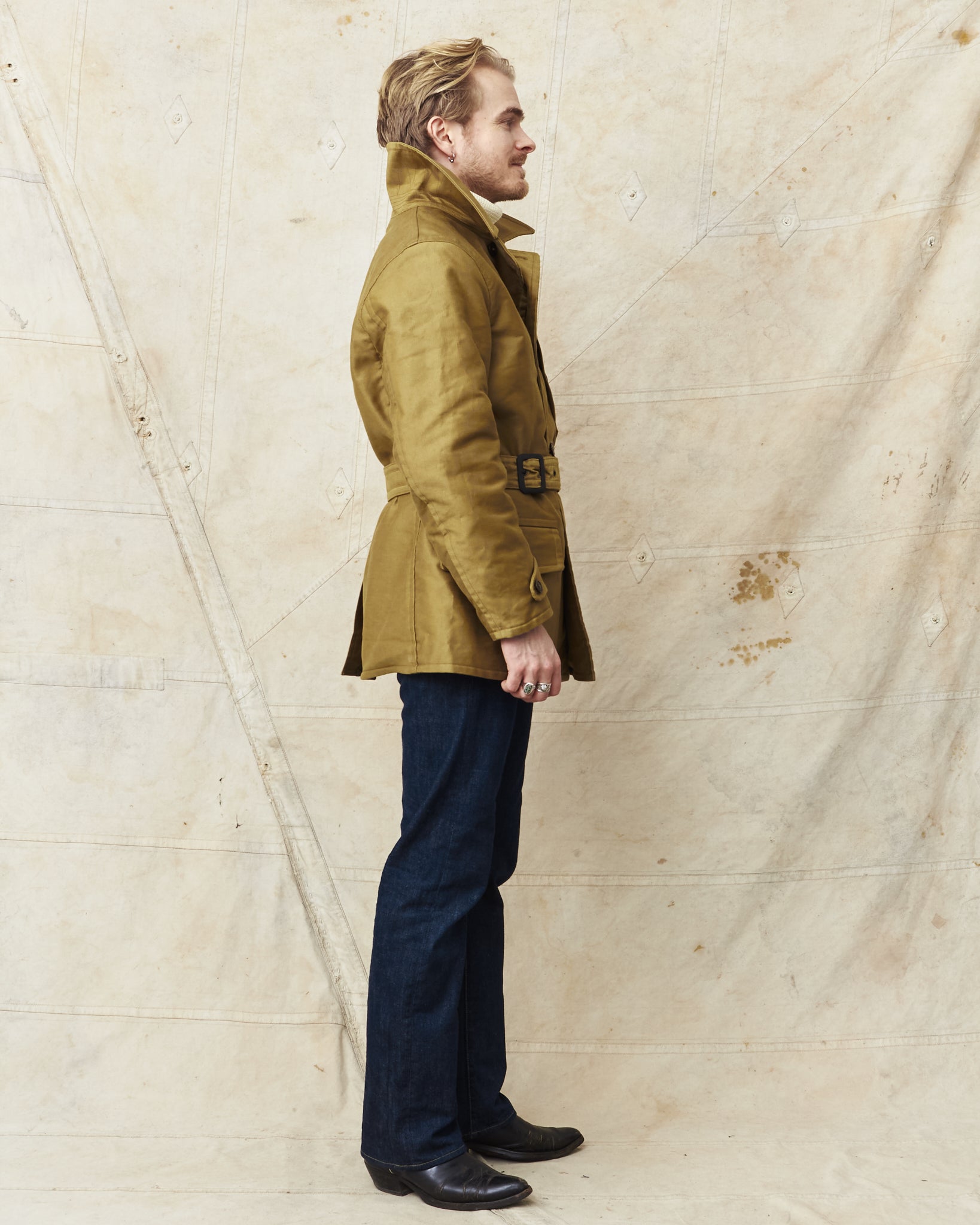 Buzz Rickson's Aviation Associates Jungle Cloth Aviator Coat Khaki