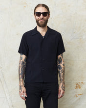 Style Eyes Short Sleeve Rayon Bowling Shirt Black SE39259