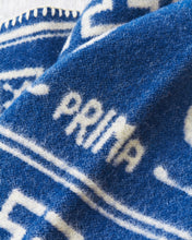 Indigofera Logo Wool Blanket Blue
