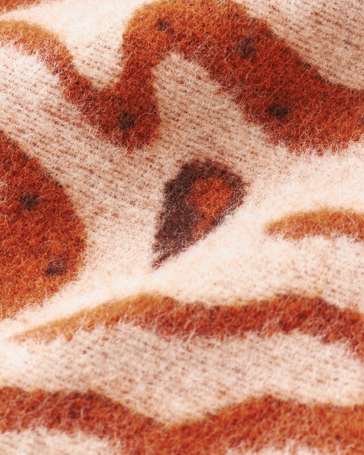Indigofera x Björn Atldax Yorick Wool Blanket Pink/Rust Brown