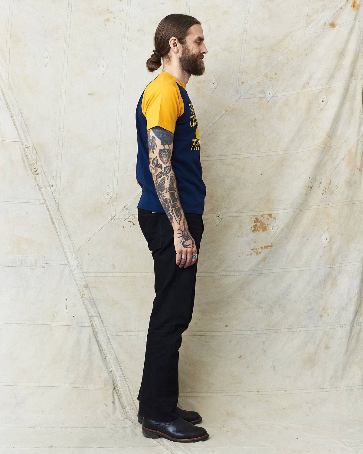 Whitesville Short Sleeve Raglan T-shirt Navy "Sacred Heart" WV78932
