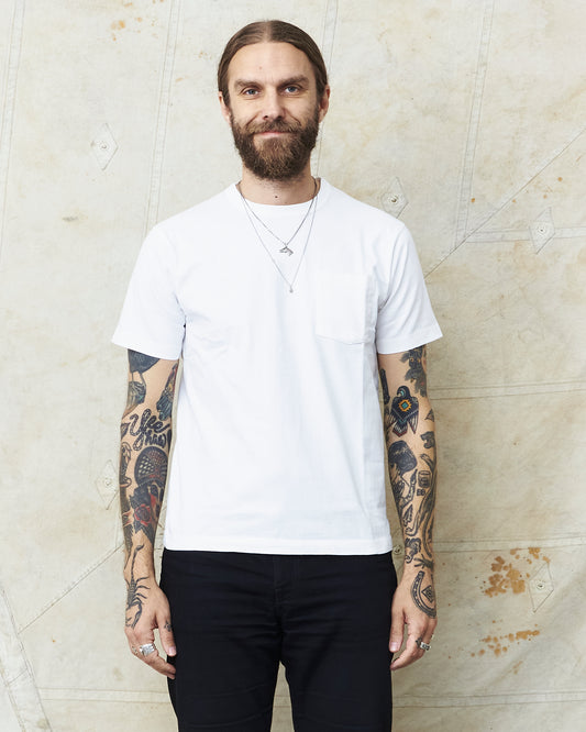 Whitesville WV78932 Off White Heavyweight Short Sleeve Pocket T-shirt