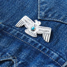 Larry Smith Flying Thunderbird Turquoise Pin OT-P0139