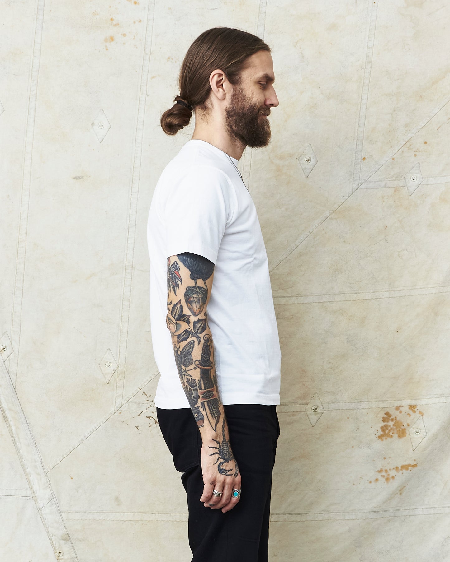Whitesville WV78932 Off White Heavyweight Short Sleeve Pocket T-shirt