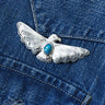 Larry Smith Open Wing Thunderbird Turquoise Pin OT-P0084