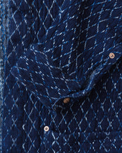 Indigofera Slowhand Shirt Indigo Kasuri Sashiko