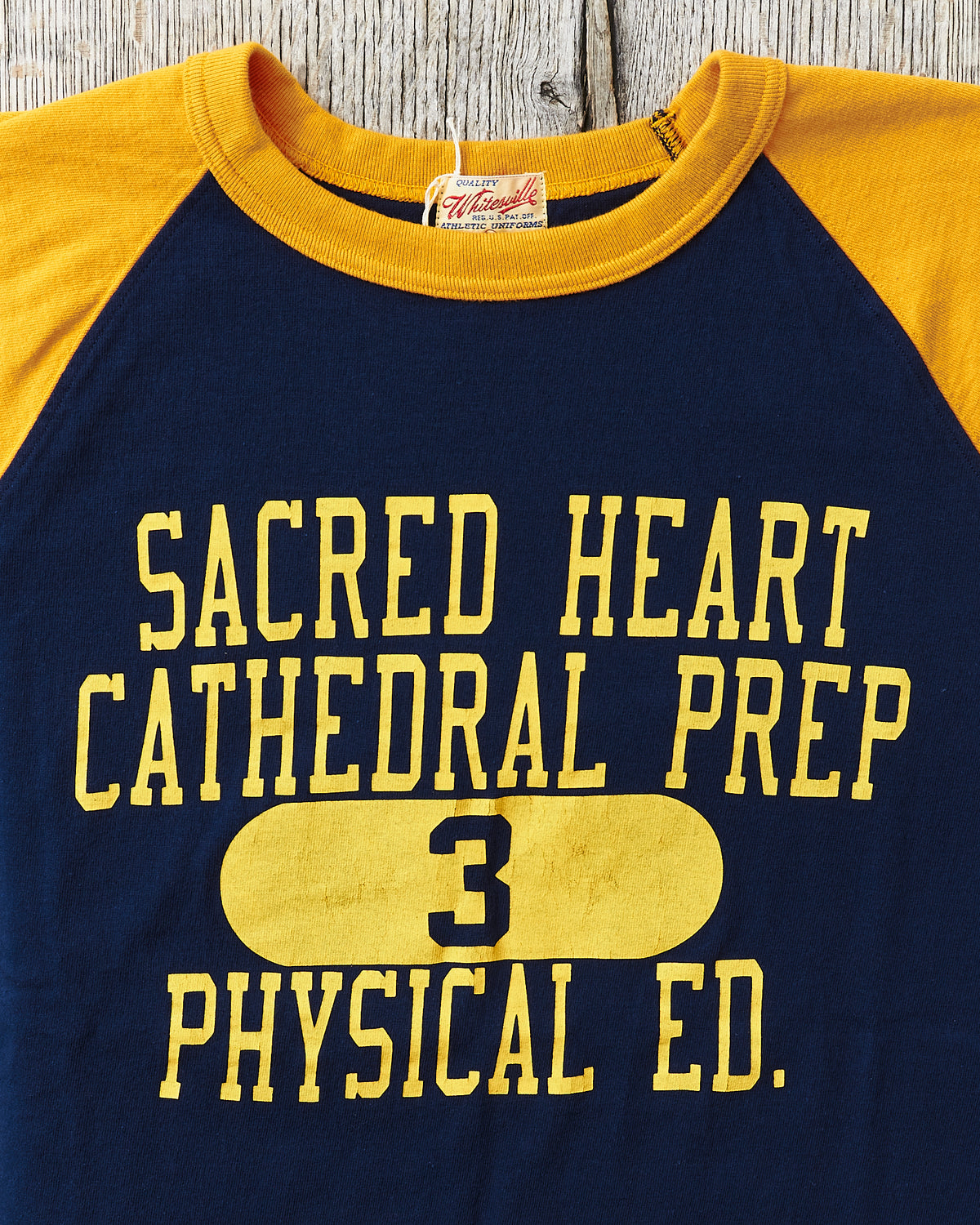 Whitesville Short Sleeve Raglan T-shirt Navy "Sacred Heart" WV78932