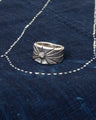 Tenable Crafts Hand Forged Mini Concho Silver Ring #1