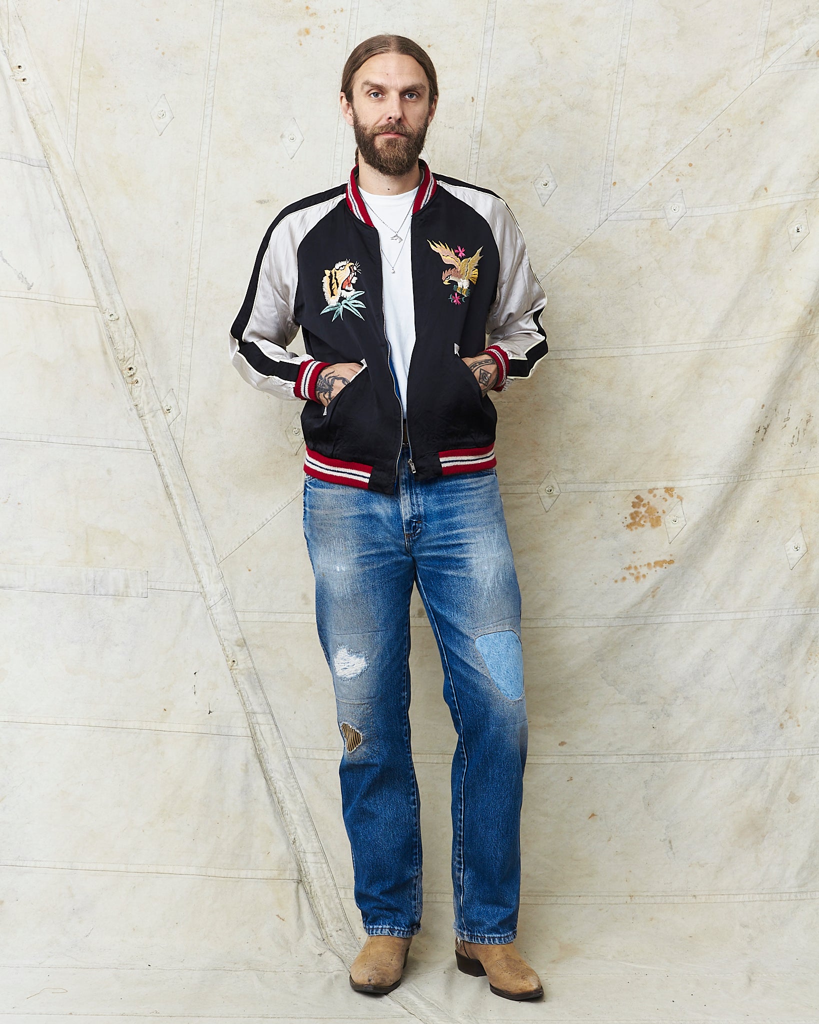 Tailor Toyo Early 1950s Style Acetate Souvenir Jacket 