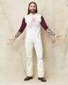 Warehouse & Co Lot 4800 Three-Quarter Sleeve Baseball Shirt Cayote Cream/Bordeaux