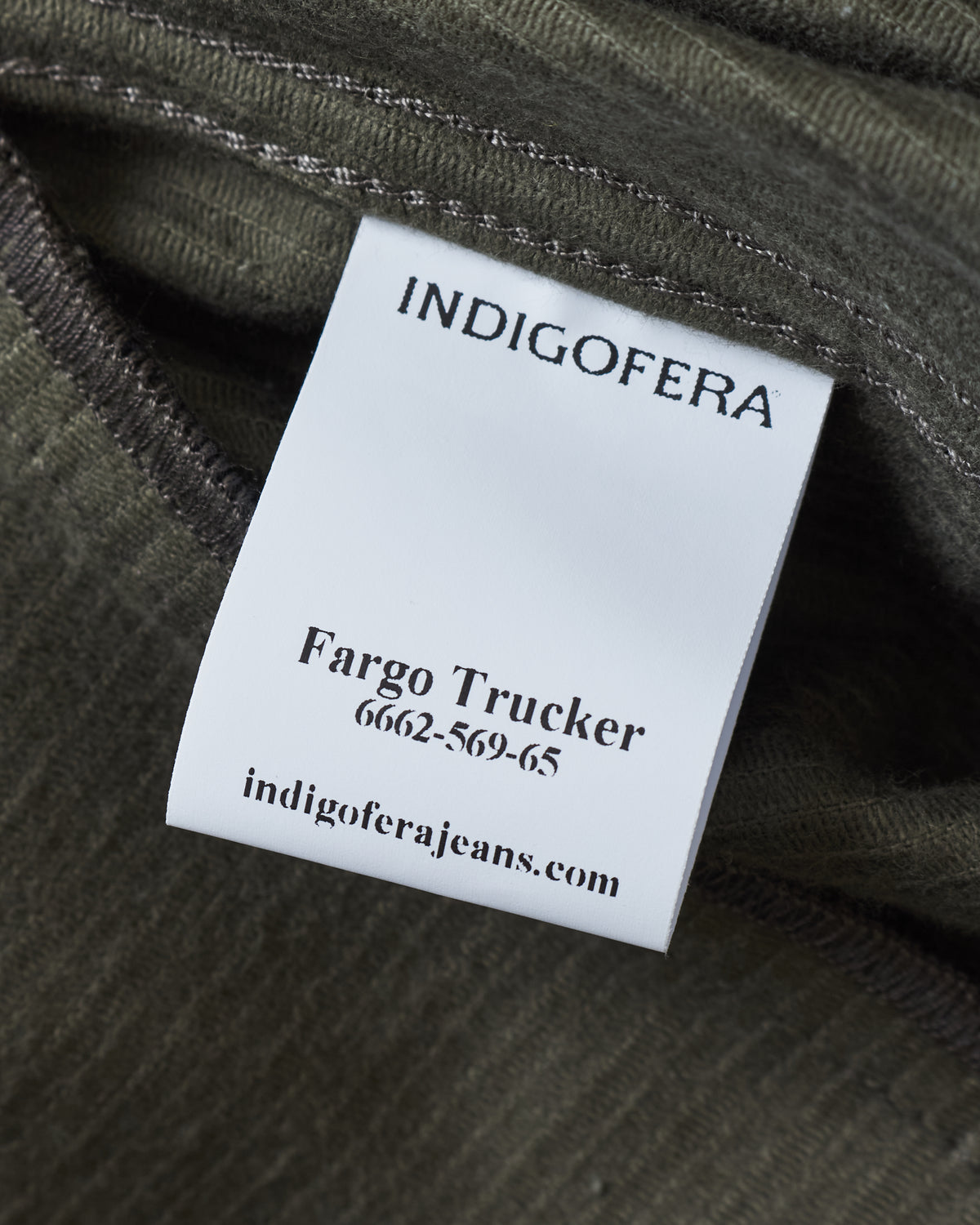 Indigofera Fargo Trucker 8W Corduroy Jacket Green
