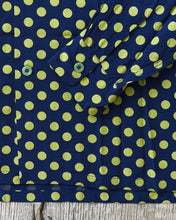 Star of Hollywood Rayon Long Sleeved Open Shirt "Polka Dot" Navy SH29315