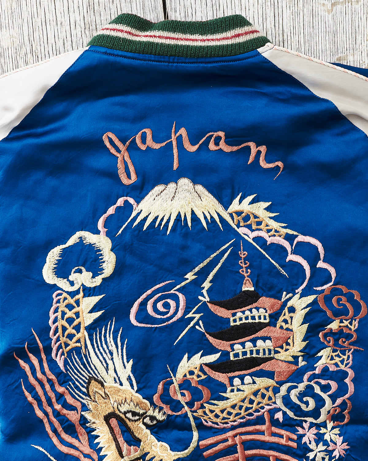 Tailor Toyo Early 1950s Style Acetate Souvenir Jacket "Sukajan" Dragon & Landscape