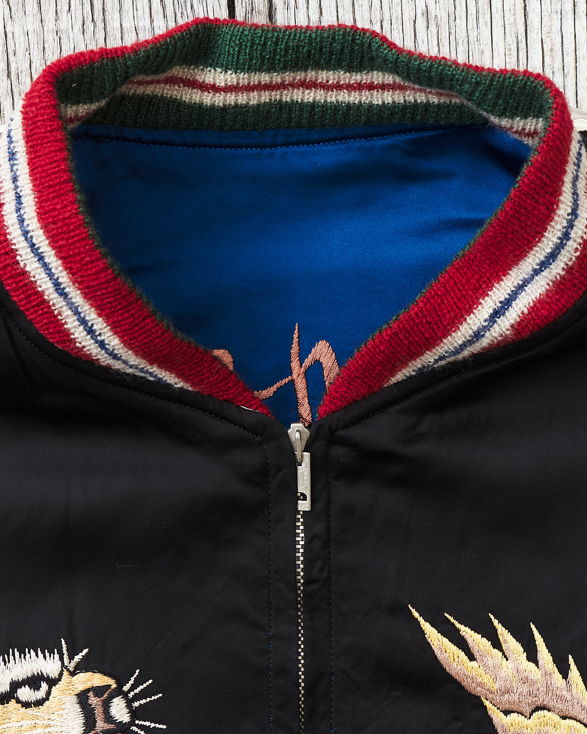 Tailor Toyo Early 1950s Style Acetate Souvenir Jacket "Sukajan" Dragon & Landscape