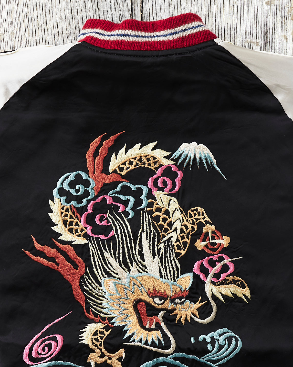 Tailor Toyo Early 1950s Style Acetate Souvenir Jacket "Sukajan" Dragon & Landscape