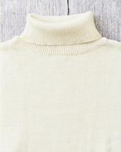 North Sea Clothing The Submariner Roll Neck Wool Sweater Ecru