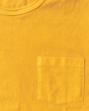 Whitesville Lot No. WV79531 Pigment Dye Pocket T-Shirt Yellow