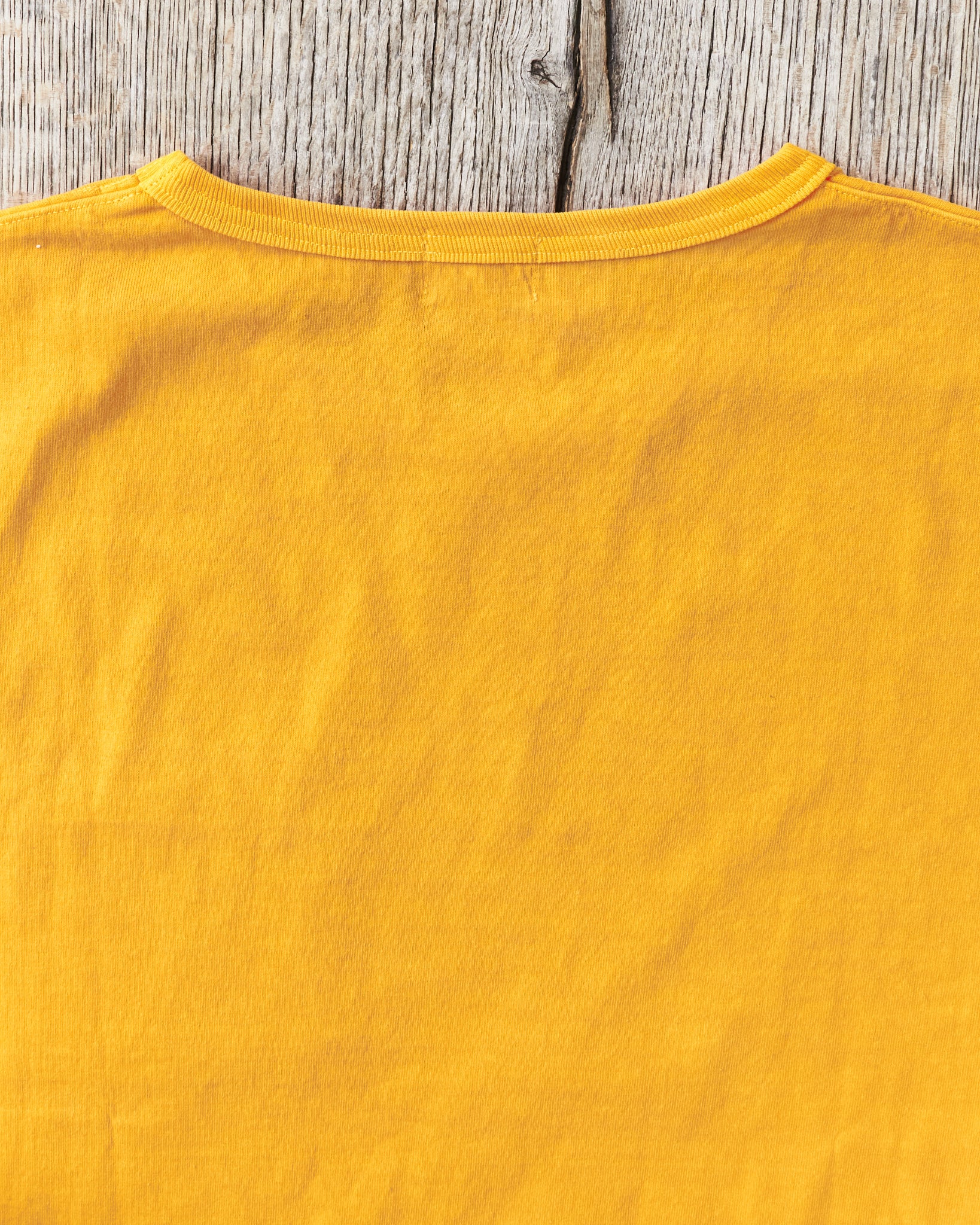 Whitesville Lot No. WV79531 Pigment Dye Pocket T-Shirt Yellow